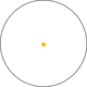 Trijicon 42mm Reflex Amber 4.5 MOA Dot Reticle Sight, Black w/ Weaver mount RX34-11