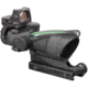 Trijicon 4x32 ACOG Rifle Scope, Dual Illuminated Green Crosshair .223 Reticle w/ Colt Knob Thumbscrew Mount &amp; LED 3.25 MOA Red Dot RMR Type 2, Black, 100552