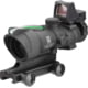 Trijicon 4x32 ACOG Rifle Scope, Dual Illuminated Green Crosshair .223 Reticle w/ Colt Knob Thumbscrew Mount &amp; LED 3.25 MOA Red Dot RMR Type 2, Black, 100552