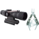 Trijicon ACOG 3x30 Dual Illum. Red Crosshair 300BLK Ball. Reticle w/TA60 TA33-C-400065 w/ Gerber Suspension Multi-Plier w/ Open Frame Design 1473