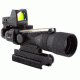 Trijicon ACOG 3x30 Dual Illuminated Red Horseshoe/Dot .223 Ballistic Reticle with  TA60 Mount LED RMR 3.25 MOA Red Dot Sight, Black 400017
