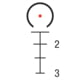 Trijicon Compact Dual Illuminated Q-LOC ACOG Scope, 1.5x16S, Red, 9mm Rapid Target RTR Reticle, Matte Black, 400389
