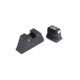 Trijicon For Glock Sup Night Sight w/ Wht Outline/Grn Lamps, White/Black, Suppressor Night Sight Set 196577