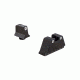 Trijicon For Glock Sup Night Sight w/ Wht Outline/Grn Lamps, White/White, Suppressor Night Sight Set 196578