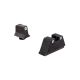 Trijicon For Glock Sup Night Sight w/ Wht Outline/Grn Lamps, White/White, Suppressor Night Sight Set 196578
