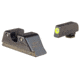 Trijicon HD XR Night Sight Set, MOS Fit Rear, Glock 17, 17L, 19, 22, 23, 24, 25, 26, 27, 28, 31, 32, 33, 34, 35, 37, 38 and 39, Yellow, 601091