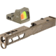 Trijicon RM01 RMR Type 2 LED 3.25 MOA Red Dot Sight, Flat Dark Earth and TRYBE Defense Pistol Slide, Glock 17, Gen 4, RMR Cut, Version 2, FDE Cerakote