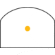 Demo, Trijicon RM04 RMR Dual Illuminated Reflex Sight, 7 MOA Amber/Gold Sight, No Mount, Matte, Black, RM04