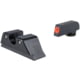 Trijicon HD XR Tritium Night Sights - Rear - Orange Front Outline - for GLOCK Models 20, 21, 29, 30, and 41 including S &amp; SF variants, Black, GL645-C-601168