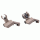 Troy Offset Deployable Front and Rear Sight, Flat Dark Earth, SSIG-45S-HRFT-00