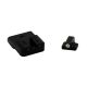 USED, TruGlo Brite Site Tritium Pro Front/Rear Green Night Sight Set for HK VP9/VP40/P30/HK45, 3-Dot Configuration Front, White Focus Lock Ring, Steel, Black, TG-TG231H1W