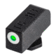 TruGlo Tritium Pro Green Sight Set for Glock Low, White Focus Ring, Steel, Black, TG-TG231G1W