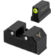 TRYBE Defense High Glow 3-Dot Tritium Night Sights for Glock 17/19/22/23/24/26/27/33/34/35/37/38/39 P320/P365, Mid, Black, 3DTSG-MD