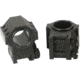 Kensight USTS Double Width Steel Scope Rings, 1.270in High Profile, Ribbed, Black, 660-644
