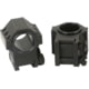 Kensight USTS Double Width Steel Scope Rings, 1.270in High Profile, Ribbed, Black, 660-644