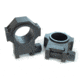 Kensight USTS Standard Width Steel Scope Rings, 1.270in Hight Profile, Smooth, Black, 660-622