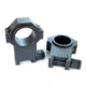Kensight USTS Standard Width Steel Scope Rings, 1.500in Extra Hight Profile, Smooth, Black, 660-625