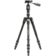 Vanguard Aluminum 4 in 1 Tripod w/ Ball Head, Pan Handle, Monopod, 204 ABP, Black, VEO3T204ABP