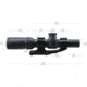 Vector Optics Mustang Rifle Scope, 1-4x24mm, 30mm Tube, FFP, Etched Glass M-4RD Reticle, Matte, Black, SCFF-36