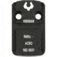 Viridian Weapon Technologies RFX 44 Shield RMSc/ACRO Adapter Plate, RFX Green Dot, Black, 982-0031