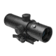 VISM CBT Series 3.5X40 Prismatic Scope/Built In Red Laser/Blue Ill./Mil Dot/Green Lens, BLACK VCBTREM3540G
