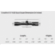 Vortex Crossfire II 2-7x32mm Rifle Scope, 1 in Tube, Second Focal Plane, Black, Hard Anodized, Non-Illuminated V-Plex Reticle, MOA Adjustment, CF2-31002