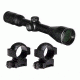 Vortex Diamondback 3-9x40 mm Rifle Scope, 1 in Tube, Second Focal Plane, Black, Hard Anodized, Non-Illuminated V-Plex Reticle, MOA Adjustment, w/ 2x 1-inch Picatinny/Weaver Medium Rings, DBK-M-01P-KIT1