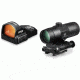 Vortex Viper 1x24mm 6 MOA Red Dot Sight, CR2032 Battery, w/ 3x Magnifier and Flip Mount, Black