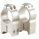 Warne Extra High Maxima Scope Rings w/Silver Finish 203S