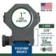 Weaver Tactical 6-Hole Picatinny Rings 1in Med 99688