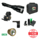 Wicked Hunting Lights A55iC LED Green Night Hunting Light Kit, Black, W2104