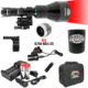 Wicked Hunting Lights ShotPro Ultra-Max LED Extreme Range Night Hunting Light Kit, Red, W2093