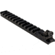 Williams Gun Sight Ace In The Hole Picatinny Scope Rail For Remington 870 w/ Fiber Optic Front Sight, Black/Red 71008