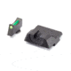 Wilson Combat Vickers Elite Glock Sight Set, Black Serrated Rear, Green Fiber Optic Front, .245 in, 901BFOG245