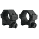 Yankee Hill Machine 4-Screw Low Profile Scope Ring Set Short One Inch Picatinny Matte Black