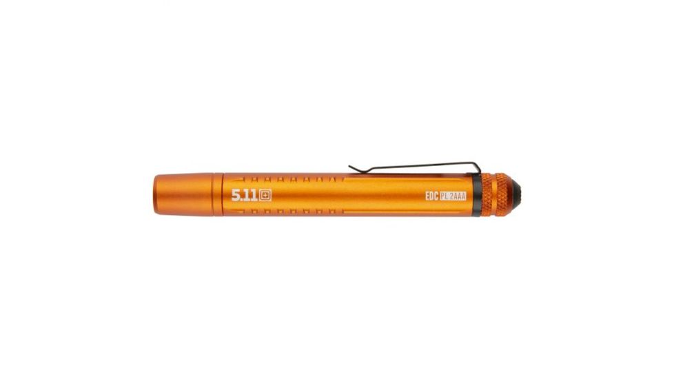 5.11 Tactical Edc Plain 2aaa Flashlight, Weathered Orange - 53380-366-1SZ
