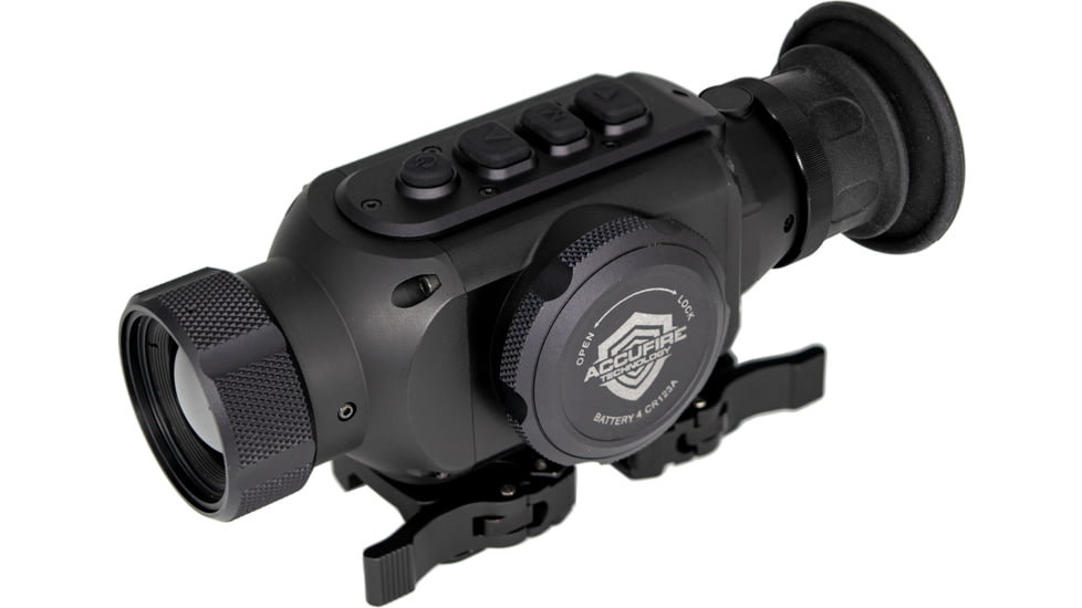 Accufire Technology Incendis Clip-On 1 - 4x 30mm Thermal Imaging Rifle Scopes, 60 NTSC, Black, ACC-INC3-2020G1