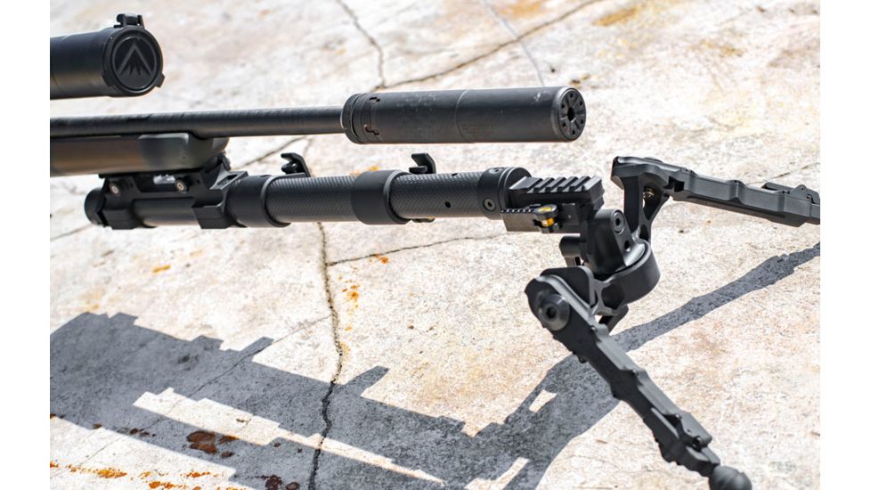 Accuracy Solutions BipodeXt ARC III Picatinny Telescoping Bipod, Black, AS-90030