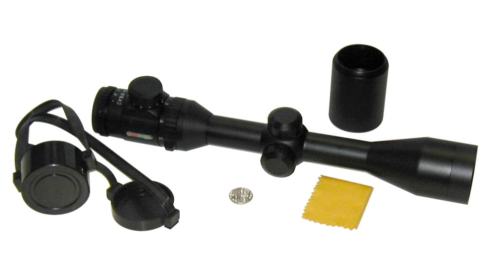 ADCO Red Dot Sight, Clearfield 3-9x, Lit Reticle, Black, 1 in, X39