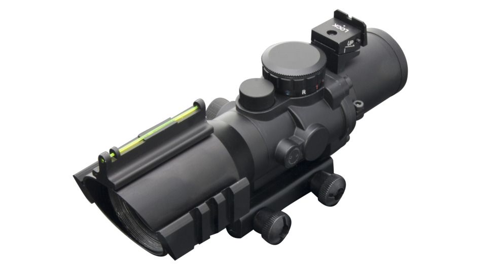 ADCO Red Dot Sight, Predator 4x32mm, Multi Color Reticle Scope, Black, PRED