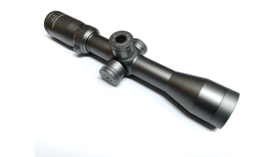 ADE Advanced Optics 3-12x40mm Rifle Scope, 30mm Tube, FFP, Crosshair Reticle, Matte, Titanium, Titanium3-12X40