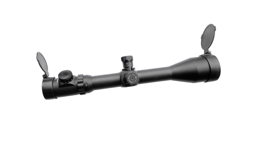 ADE Advanced Optics 6-25x56mm Long Range Rifle Scope, 40mm Tube, Glass Etched Mildot Bar Reticle, Matte, Black, 6-25X56SFIR