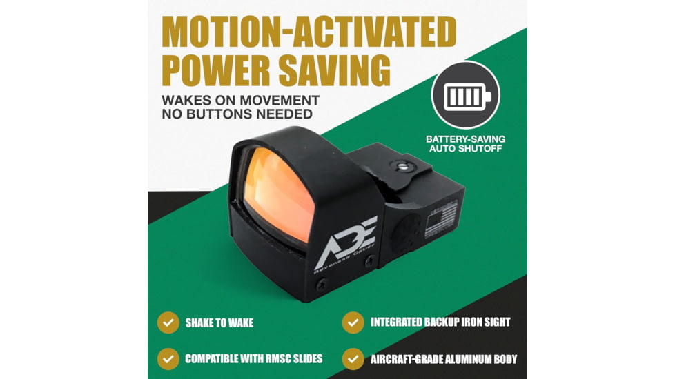 ADE Advanced Optics RD3-009 1x Reflex Red Dot Sight