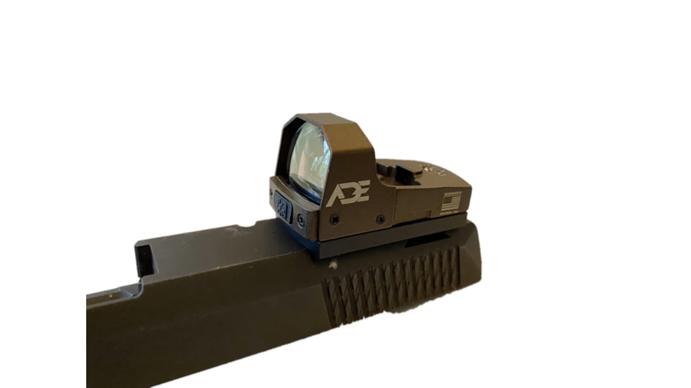 ADE Advanced Optics Huracan Mini Reflex Green Dot Micro Sight, 4 MOA, FDE, RD3-006B1S