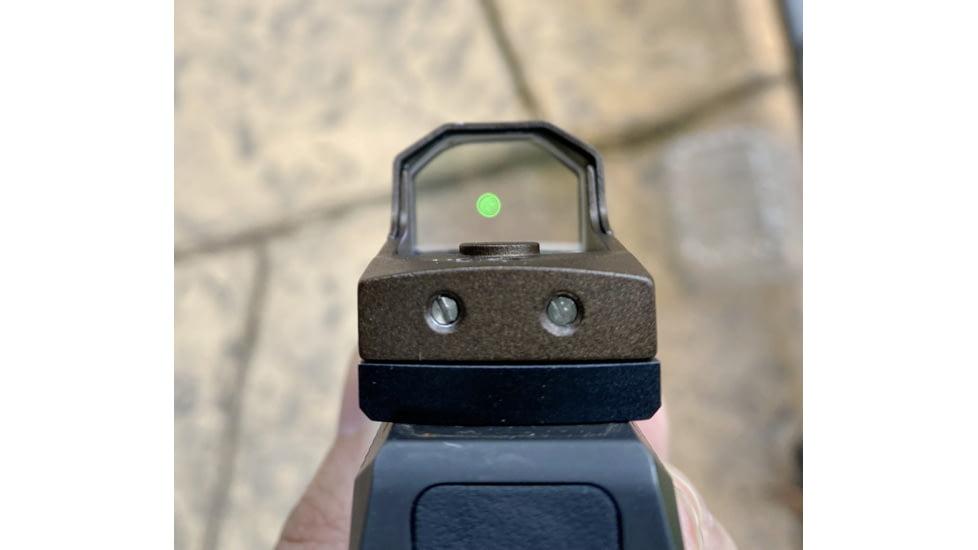 ADE Advanced Optics Huracan Mini Reflex Green Dot Micro Sight, 4 MOA, FDE, RD3-006B1S