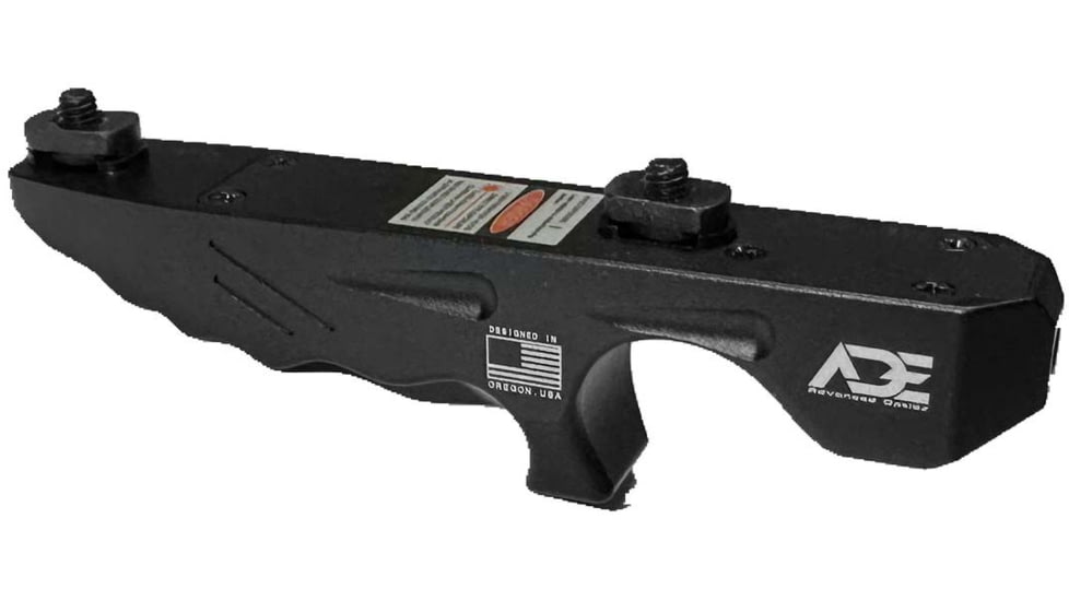 ADE Advanced Optics M-Lok Angled Foregrip/Handstop, Green Laser, Black, HG77