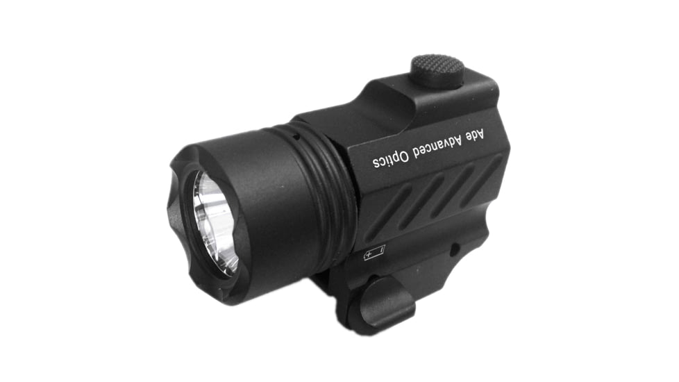 ADE Advanced Optics PL200S-A-1 Ultra Compact Tactical Strobe LED Flashlight, Black, PS200S-A