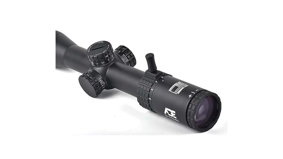 ADE Advanced Optics ProZoom 3-12x40mm Rifle Scope, 30mm Tube, Second Focal Plane, Mil Dot Reticle, Black, 3-12X40