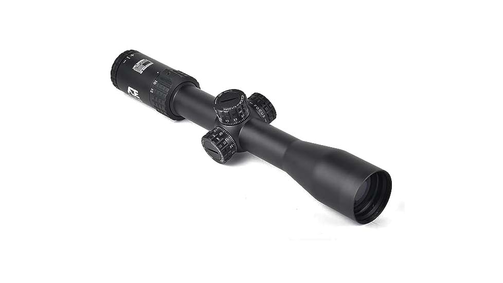 ADE Advanced Optics ProZoom 3-12x40mm Rifle Scope, 30mm Tube, Second Focal Plane, Mil Dot Reticle, Black, 3-12X40