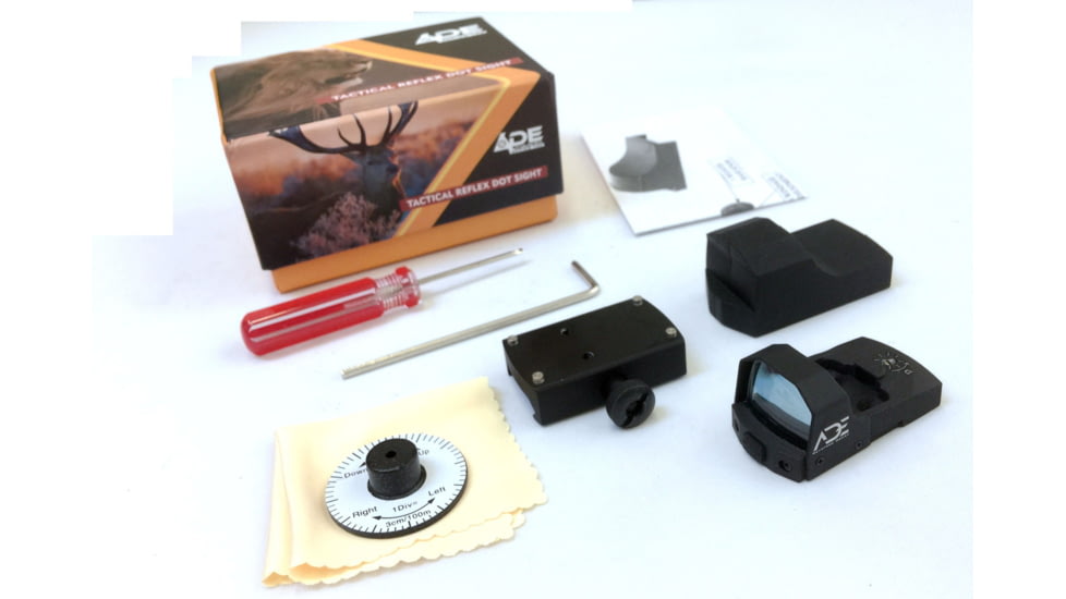 ADE Advanced Optics RD3-006B Mini Reflex Micro Green Dot Sight, 3 MOA, Black, RD3-006B